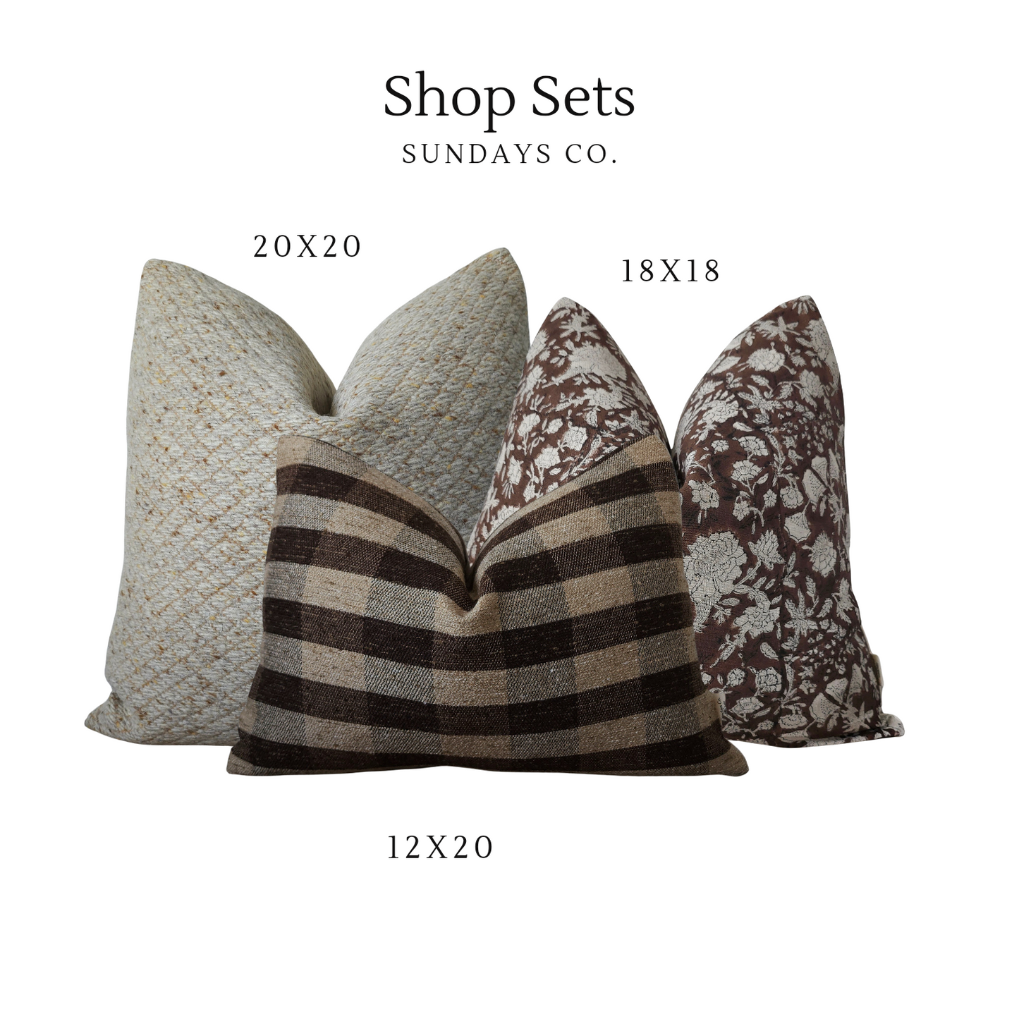 SETS || Set of Three Pillow Covers
