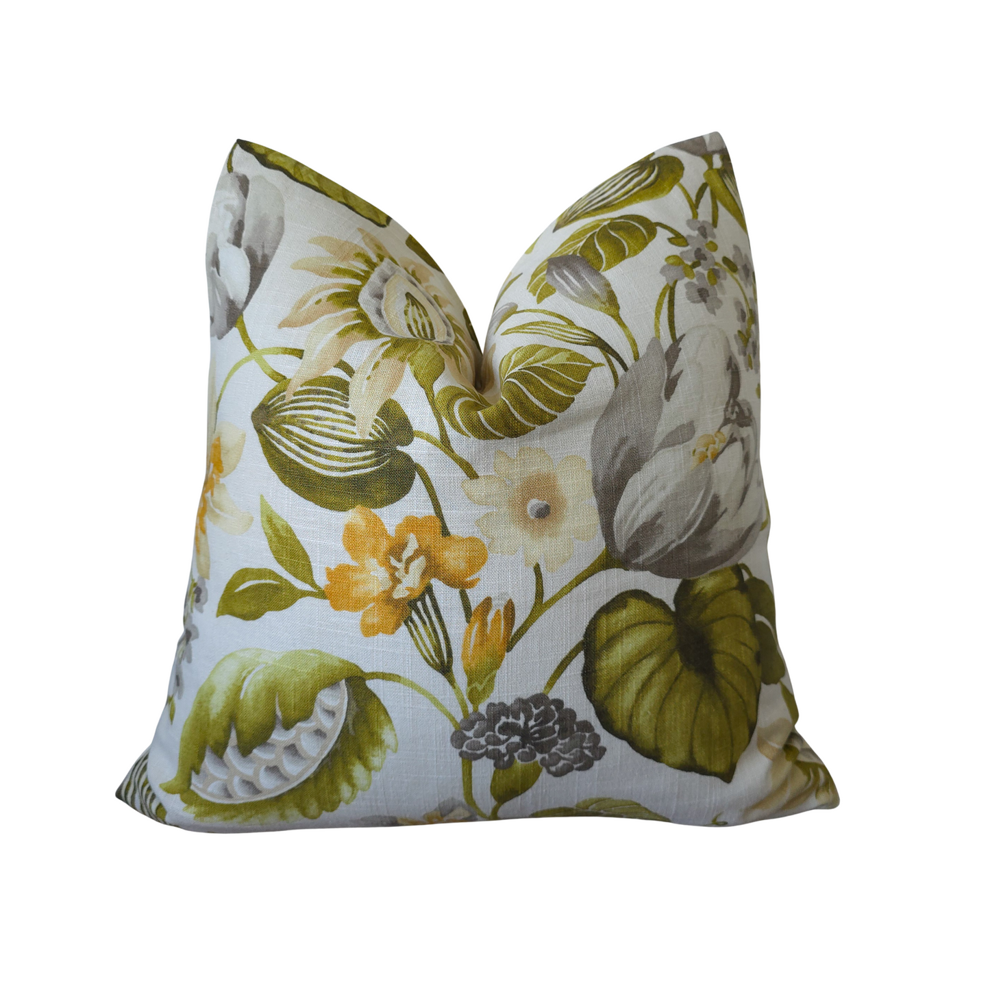 Charming Woodland Floral 20x20 Pillow Cover – Earthy Tones & Natural Elegance