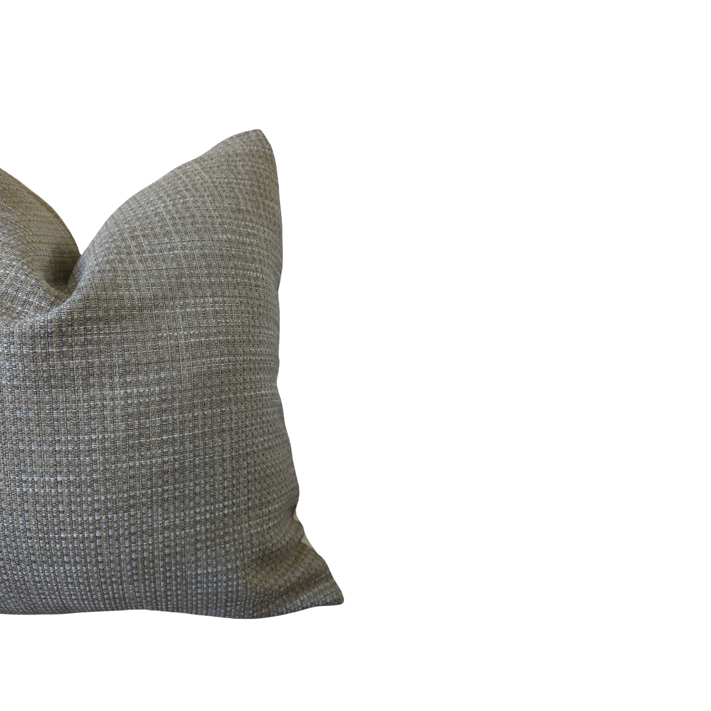 Textured Grey Mélange 20x20 Throw Pillow Cover | Modern Woven Accent Cushion