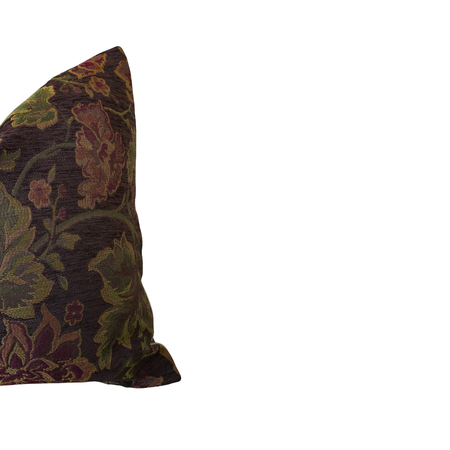 Regal Jewel-Toned Floral 20x20 Pillow Cover – Luxurious Tapestry for Opulent Interiors
