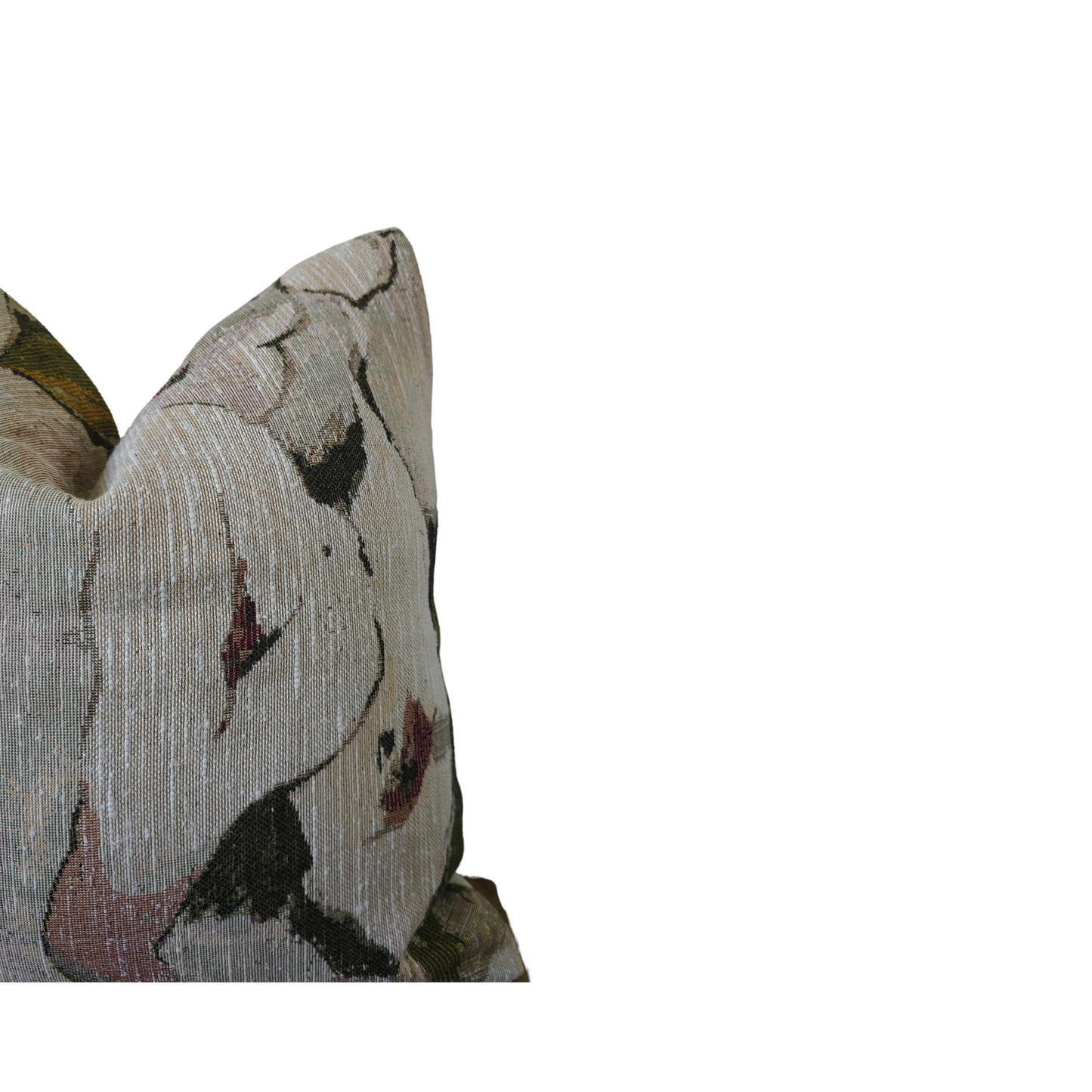 Abstract Floral Tapestry 20x20 Throw Pillow Cover | Modern Organic Accent Cushion