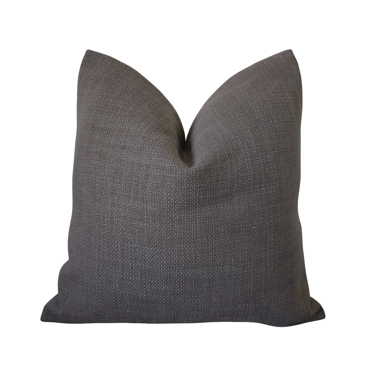 20x20 Charcoal Grey Textured Pillow Cover | Modern Solid Throw Pillow | Durable Accent Cushion | Minimalist Home Decor