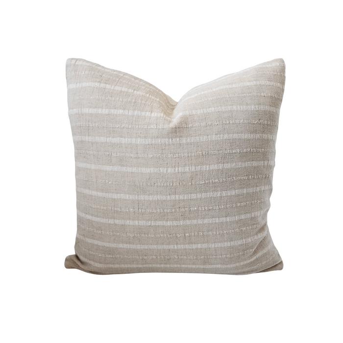 Hazel Linen Striped Throw Pillow