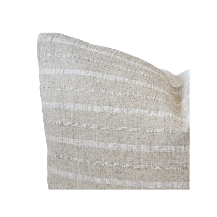 Hazel Linen Striped Throw Pillow