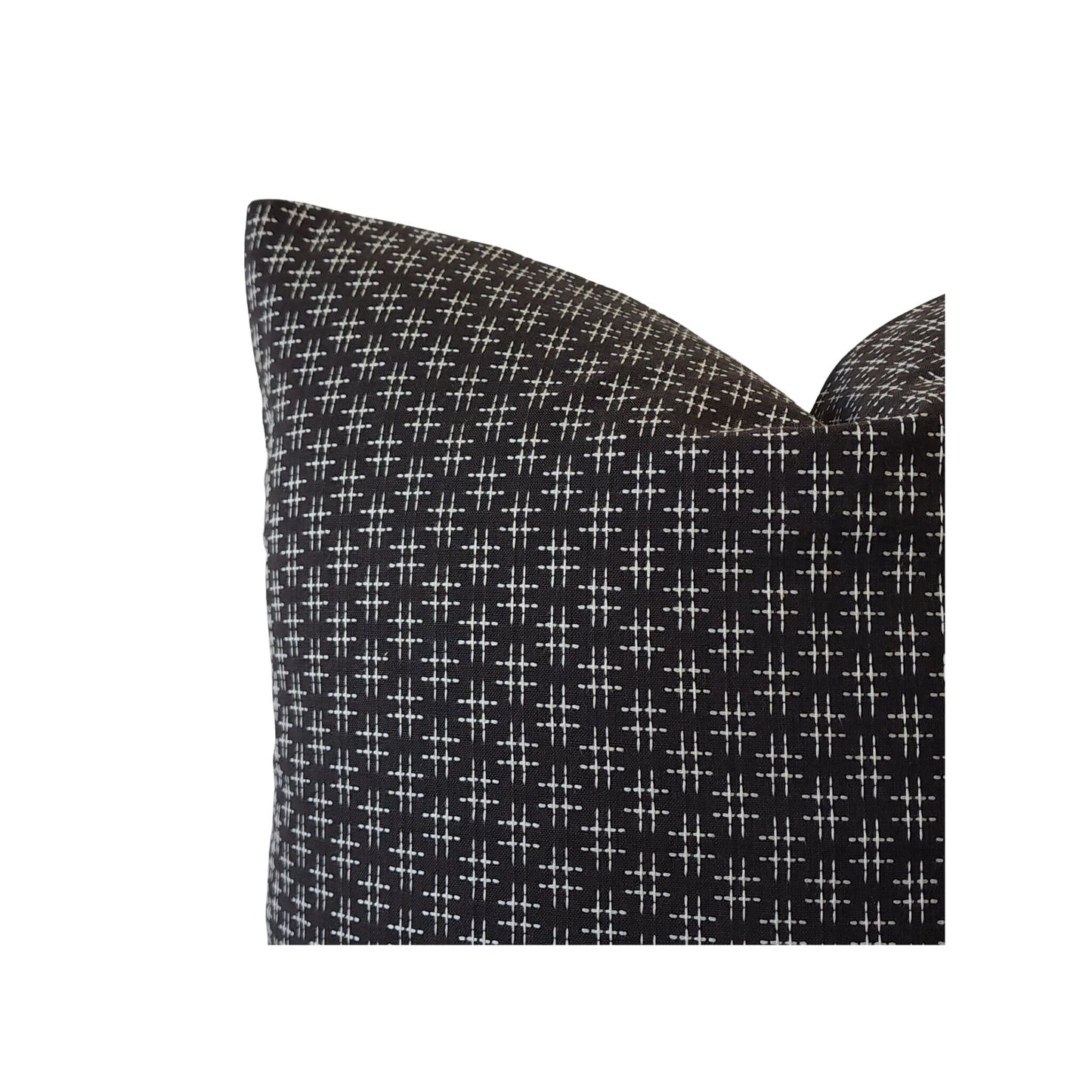 CORA || Black geometric Mid Century Patterned Throw Pillow, amber interiors throw pillow dupe, boho throw pillow, stitch pillow