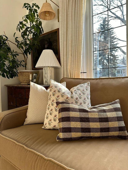 MILA || Blush Floral Printed Throw Pillow