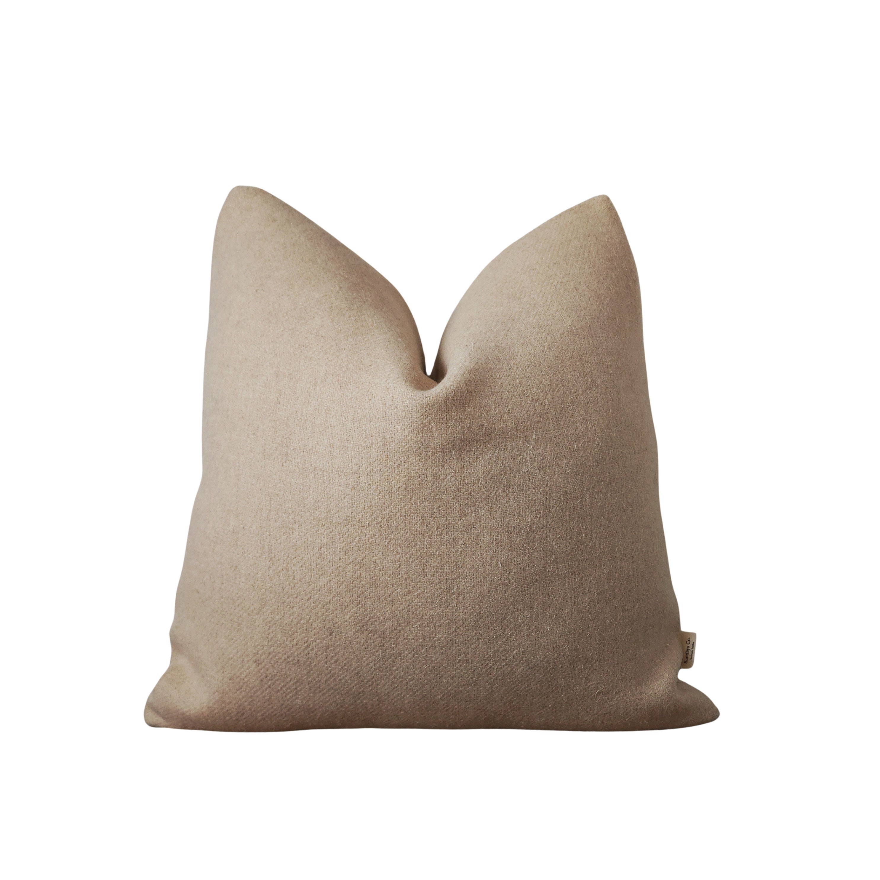 Throw Pillow Sets || Floral Tapestry, Neutral Aztec and Vintage Wool Throw Pillow Set