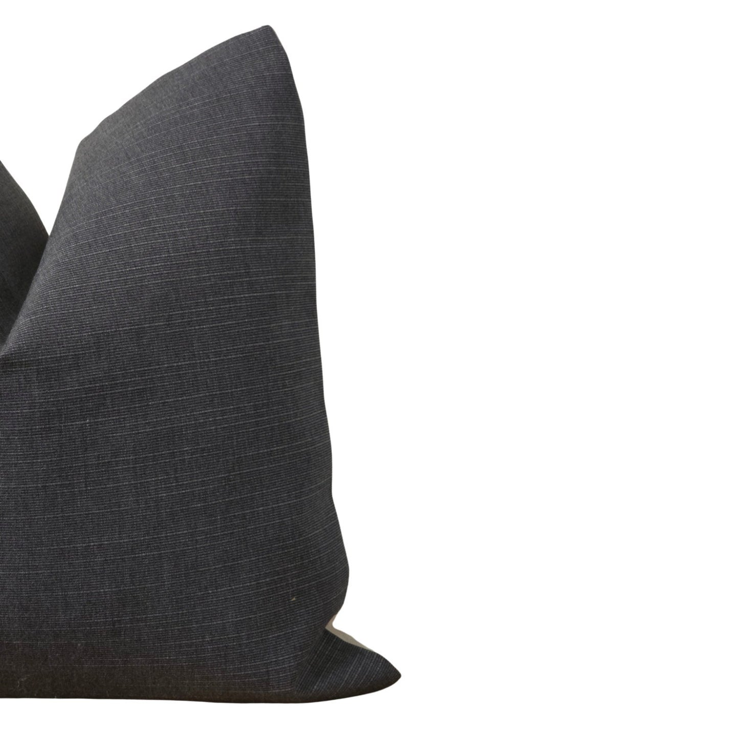 OCEAN || Deep Neutral Blue Outdoor Throw Pillow Cover. Sunbrella Jacquard Neutral Patio Throw Pillows. Neutral Patio Decor