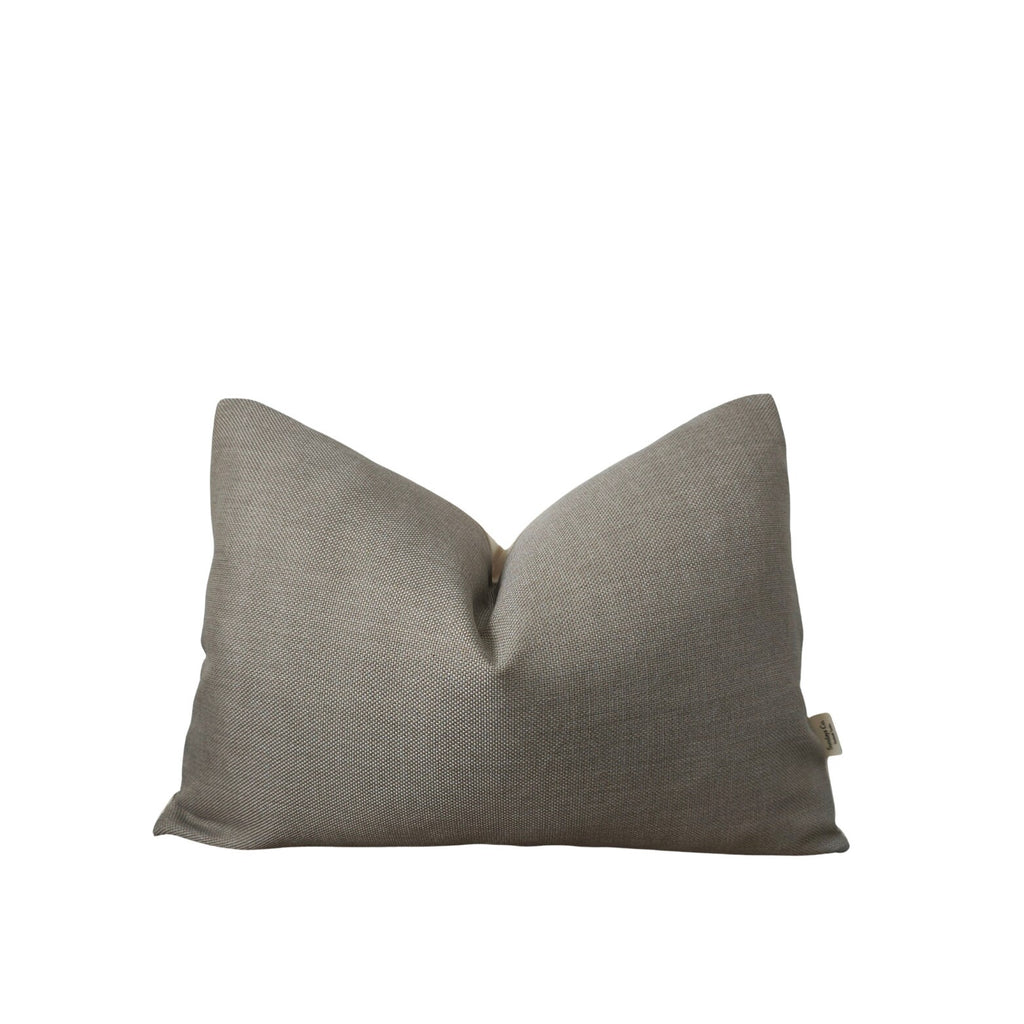 ROMI || Neutral Greige Outdoor Throw Pillow Cover. Sunbrella Jacquard Neutral Patio Throw Pillows. Neutral Patio Decor