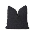 CASEY || Charcoal Wabi Sabi Boucle Throw Pillow Cover. Heavy Weight Upholstery Fabric, Neutral Boucle Pillow Cover.