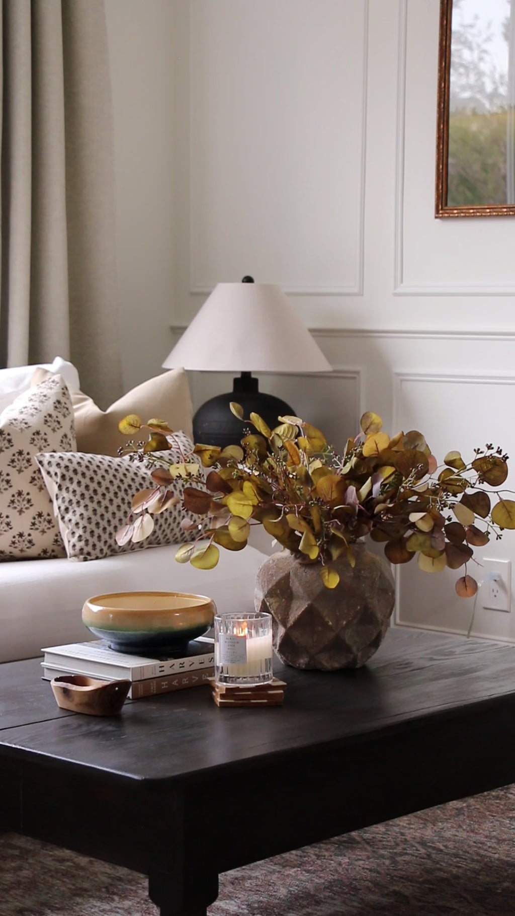 KELSEY || Dainty Flower Hand Block Print Throw Pillow Cover.
