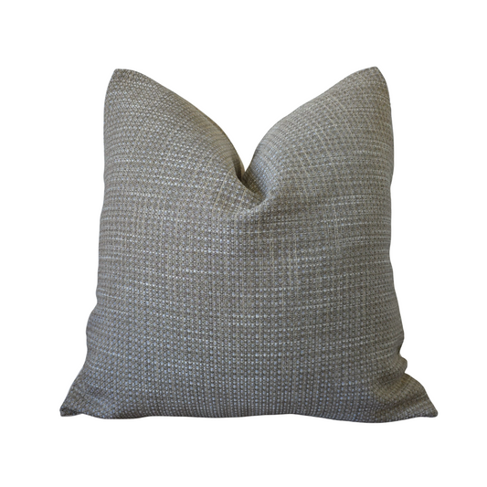 Textured Grey Mélange 20x20 Throw Pillow Cover | Modern Woven Accent Cushion