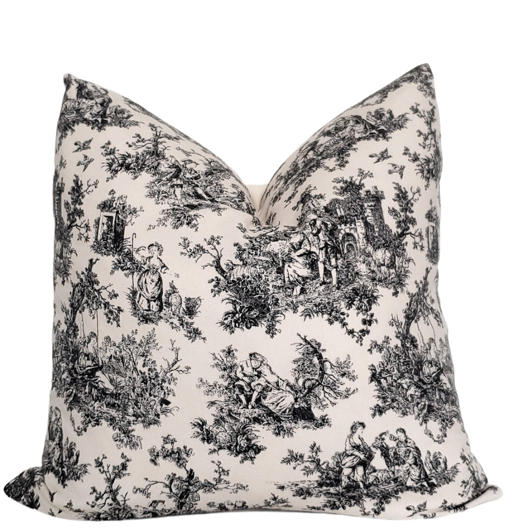 Vintage Pattern Neutral Throw Pillow