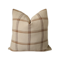 Equestrian Check Throw Pillow Cover