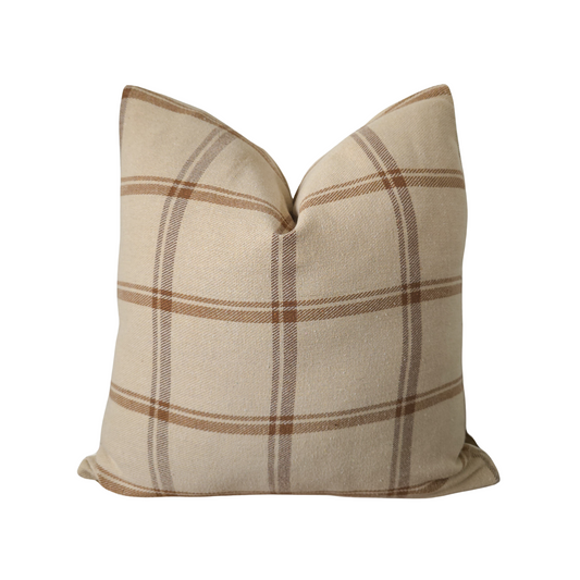 Equestrian Check Throw Pillow Cover