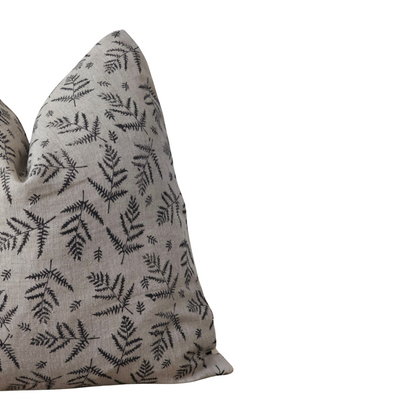 BENSON || Hand Block Printed Floral Throw Pillow Cover (RTS)