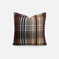 Luxurious Autumn Tartan Plaid Throw Pillow Cover