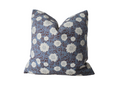 Blue Floral Paint Pillow