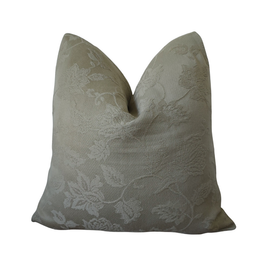 Elegant 20x20 Sage Green Floral Damask Throw Pillow Cover | Decorative Accent Cushion | Premium Home Decor