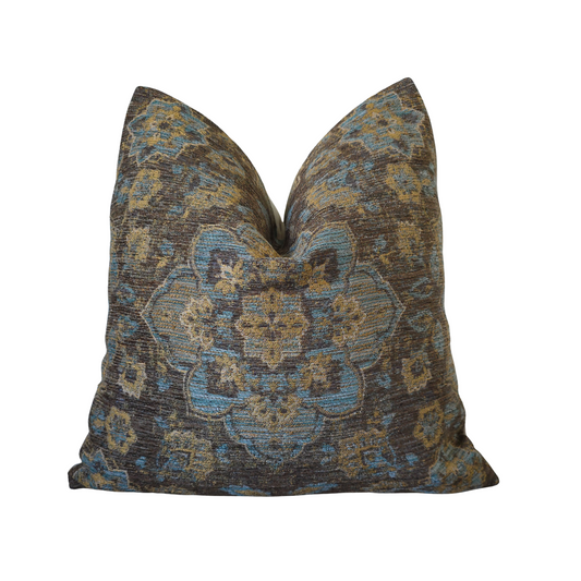 Exotic Medallion 20x20 Pillow Cover – Global Inspired Accent with Rich Tones
