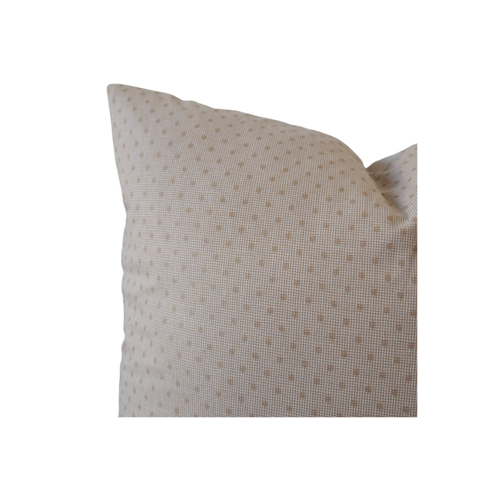 "Fia" Neutral Polka-Dot Throw Pillow