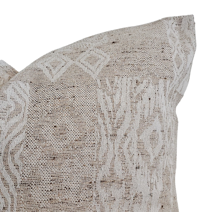 "Oslo" Neutral Geometric Throw Pillow